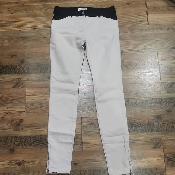 Balenciaga Pants - Balenciaga Colorblock Skinny Pants Edgy Rich Mom Old Money Luxury Zipper 38 US 4